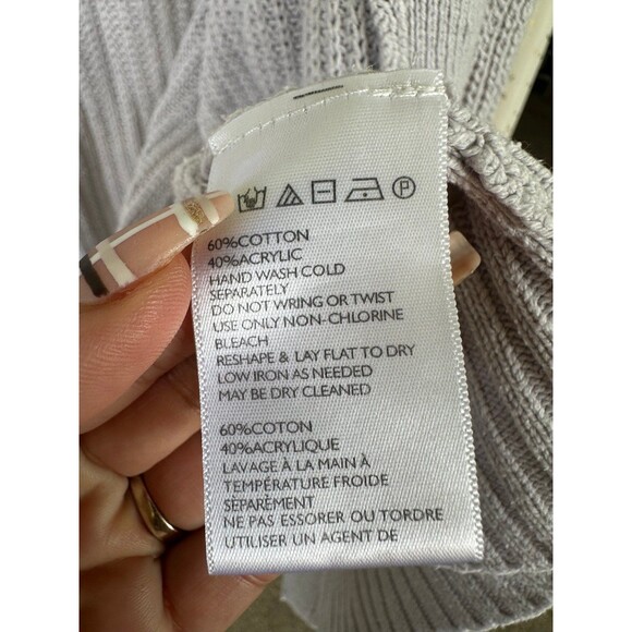 BDG Chunky Knit Open Pocket Longline Drape Oversized Cardigan Varsity Sweater XS - Picture 6 of 7